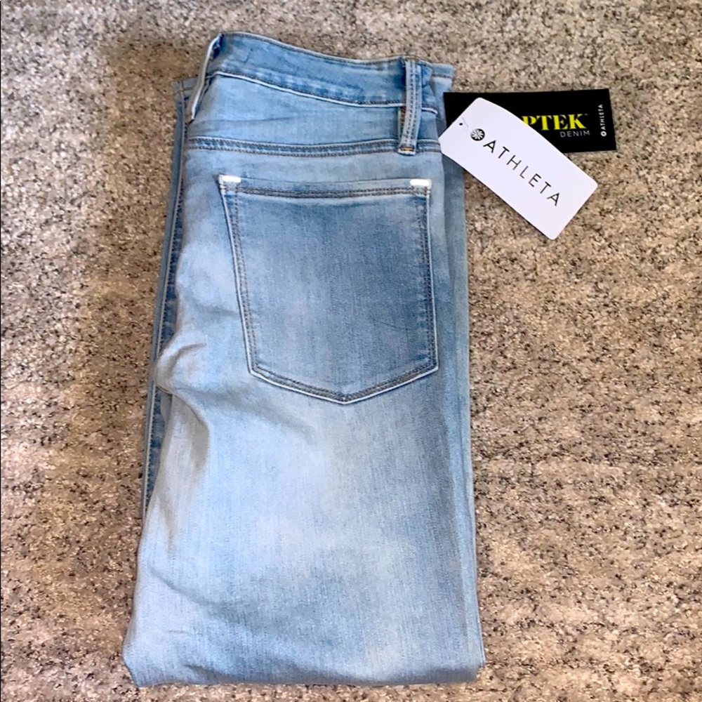 Athleta - Sculptek Slim Straight Jean (Agate Wash)